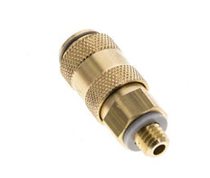 Messing DN 2.7 (Micro) Luchtkoppeling Snelkoppeling M5 Buitendraad Double Shut-Off