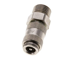 Vernikkeld Messing DN 2.7 (Micro) Luchtkoppeling Snelkoppeling G 1/8 inch Buitendraad Double Shut-Off