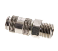 Vernikkeld Messing DN 2.7 (Micro) Luchtkoppeling Snelkoppeling G 1/8 inch Buitendraad Double Shut-Off