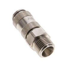Vernikkeld Messing DN 2.7 (Micro) Luchtkoppeling Snelkoppeling G 1/8 inch Buitendraad Double Shut-Off