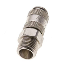 Vernikkeld Messing DN 2.7 (Micro) Luchtkoppeling Snelkoppeling G 1/8 inch Buitendraad Double Shut-Off