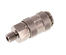 RVS DN 2.7 (Micro) Luchtkoppeling Snelkoppeling G 1/8 inch Buitendraad Double Shut-Off