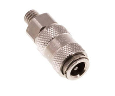 RVS DN 2.7 (Micro) Luchtkoppeling Snelkoppeling G 1/8 inch Buitendraad Double Shut-Off