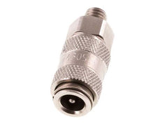 RVS DN 2.7 (Micro) Luchtkoppeling Snelkoppeling G 1/8 inch Buitendraad Double Shut-Off