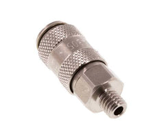 RVS DN 2.7 (Micro) Luchtkoppeling Snelkoppeling G 1/8 inch Buitendraad Double Shut-Off