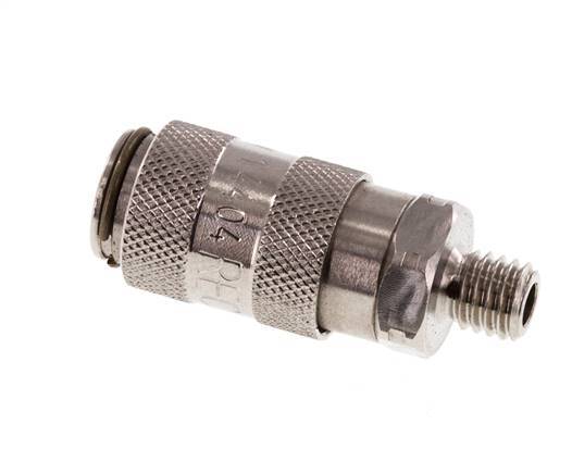 Stainless Steel 316L DN 2.7 (Micro) Air Coupling Socket M5 Male