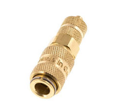 Brass DN 2.7 (Micro) Air Coupling Socket 3x4.3 mm Union Nut