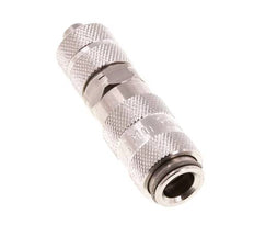 RVS 316L DN 2.7 (Micro) Luchtkoppeling Snelkoppeling 4x6 mm Push-On Double Shut-Off