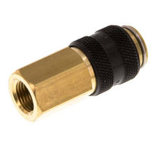 Messing DN 5 Zwart Luchtkoppeling Snelkoppeling G 1/8 inch Binnendraad