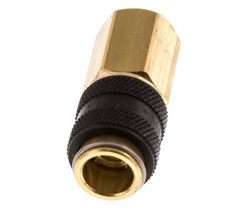 Messing DN 5 Zwart Luchtkoppeling Snelkoppeling G 1/8 inch Binnendraad