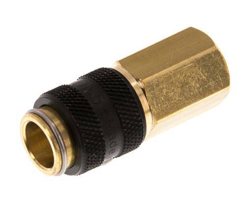 Messing DN 5 Zwart Luchtkoppeling Snelkoppeling G 1/8 inch Binnendraad