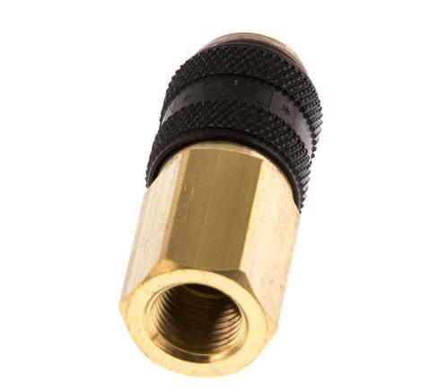 Messing DN 5 Zwart Luchtkoppeling Snelkoppeling G 1/8 inch Binnendraad