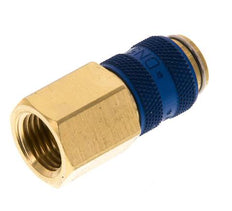 Messing DN 5 Blauw Luchtkoppeling Snelkoppeling G 1/4 inch Binnendraad