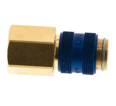 Messing DN 5 Blauw Luchtkoppeling Snelkoppeling G 1/4 inch Binnendraad