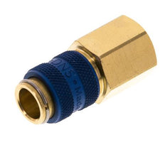 Messing DN 5 Blauw Luchtkoppeling Snelkoppeling G 1/4 inch Binnendraad
