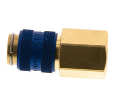 Messing DN 5 Blauw Luchtkoppeling Snelkoppeling G 1/4 inch Binnendraad