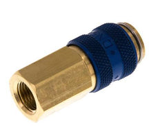 Messing DN 5 Blauw Luchtkoppeling Snelkoppeling G 1/8 inch Binnendraad