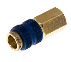 Messing DN 5 Blauw Luchtkoppeling Snelkoppeling G 1/8 inch Binnendraad