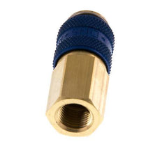 Messing DN 5 Blauw Luchtkoppeling Snelkoppeling G 1/8 inch Binnendraad