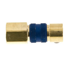Messing DN 5 Blauw-Coded Luchtkoppeling Snelkoppeling G 1/4 inch Binnendraad
