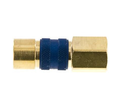 Messing DN 5 Blauw-Coded Luchtkoppeling Snelkoppeling G 1/4 inch Binnendraad