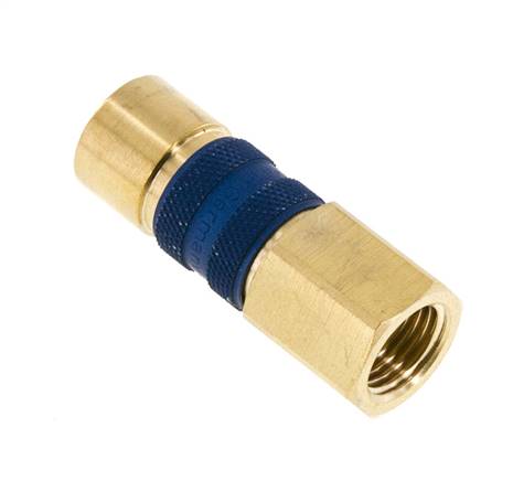 Messing DN 5 Blauw-Coded Luchtkoppeling Snelkoppeling G 1/4 inch Binnendraad