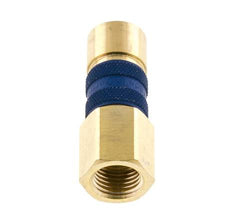 Messing DN 5 Blauw-Coded Luchtkoppeling Snelkoppeling G 1/4 inch Binnendraad