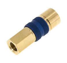 Messing DN 5 Blauw-Coded Luchtkoppeling Snelkoppeling G 1/8 inch Binnendraad