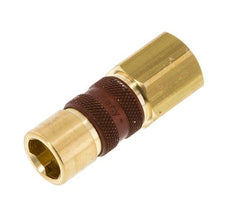 Messing DN 5 Bruin-Coded Luchtkoppeling Snelkoppeling G 1/4 inch Binnendraad