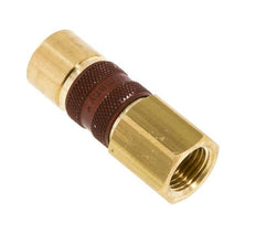 Messing DN 5 Bruin-Coded Luchtkoppeling Snelkoppeling G 1/4 inch Binnendraad