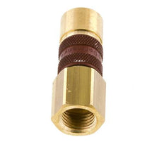 Messing DN 5 Bruin-Coded Luchtkoppeling Snelkoppeling G 1/4 inch Binnendraad