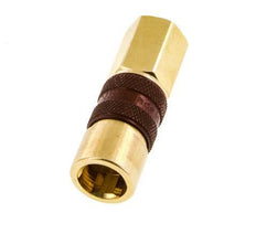 Messing DN 5 Bruin-Coded Luchtkoppeling Snelkoppeling G 1/8 inch Binnendraad