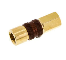 Messing DN 5 Bruin-Coded Luchtkoppeling Snelkoppeling G 1/8 inch Binnendraad