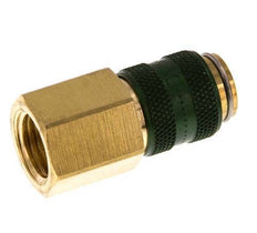 Messing DN 5 Groen Luchtkoppeling Snelkoppeling G 1/4 inch Binnendraad