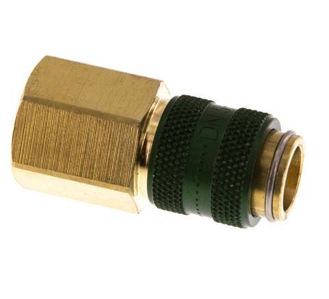 Messing DN 5 Groen Luchtkoppeling Snelkoppeling G 1/4 inch Binnendraad