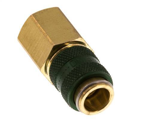 Messing DN 5 Groen Luchtkoppeling Snelkoppeling G 1/4 inch Binnendraad