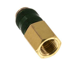 Messing DN 5 Groen Luchtkoppeling Snelkoppeling G 1/4 inch Binnendraad