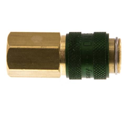 Messing DN 5 Groen Luchtkoppeling Snelkoppeling G 1/8 inch Binnendraad