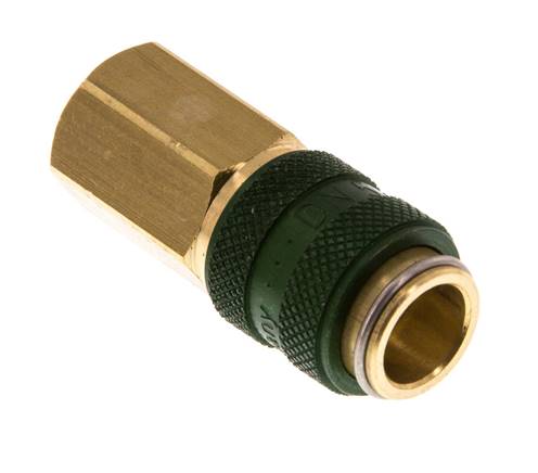 Messing DN 5 Groen Luchtkoppeling Snelkoppeling G 1/8 inch Binnendraad