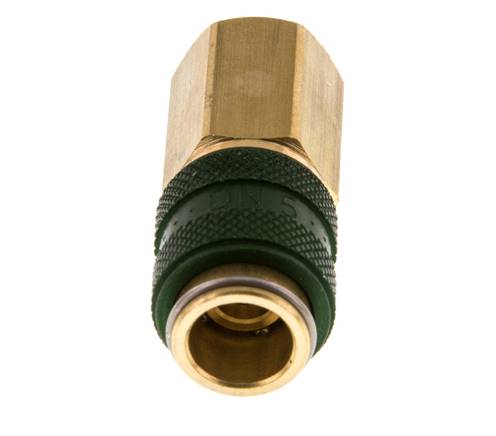 Messing DN 5 Groen Luchtkoppeling Snelkoppeling G 1/8 inch Binnendraad