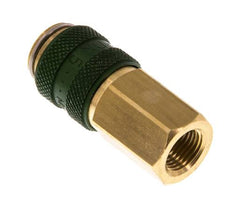 Messing DN 5 Groen Luchtkoppeling Snelkoppeling G 1/8 inch Binnendraad