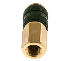 Messing DN 5 Groen Luchtkoppeling Snelkoppeling G 1/8 inch Binnendraad