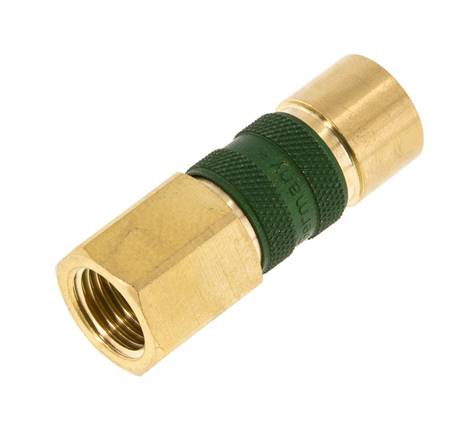 Messing DN 5 Groen-Coded Luchtkoppeling Snelkoppeling G 1/4 inch Binnendraad
