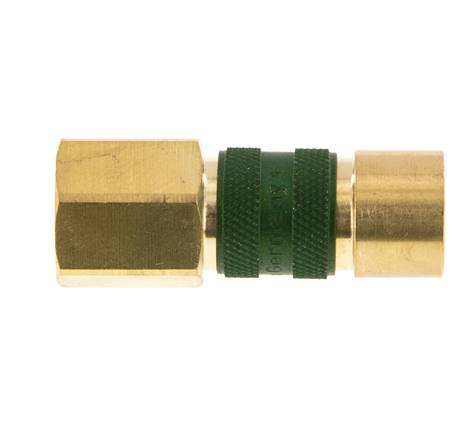 Messing DN 5 Groen-Coded Luchtkoppeling Snelkoppeling G 1/4 inch Binnendraad