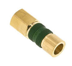 Messing DN 5 Groen-Coded Luchtkoppeling Snelkoppeling G 1/4 inch Binnendraad