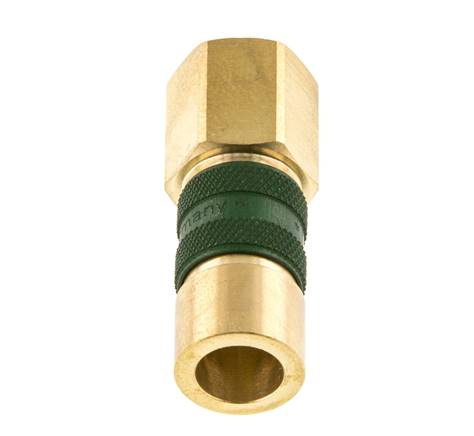 Messing DN 5 Groen-Coded Luchtkoppeling Snelkoppeling G 1/4 inch Binnendraad