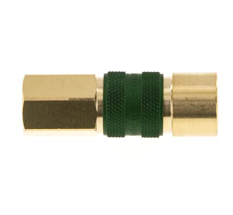 Messing DN 5 Groen-Coded Luchtkoppeling Snelkoppeling G 1/8 inch Binnendraad