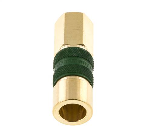 Messing DN 5 Groen-Coded Luchtkoppeling Snelkoppeling G 1/8 inch Binnendraad