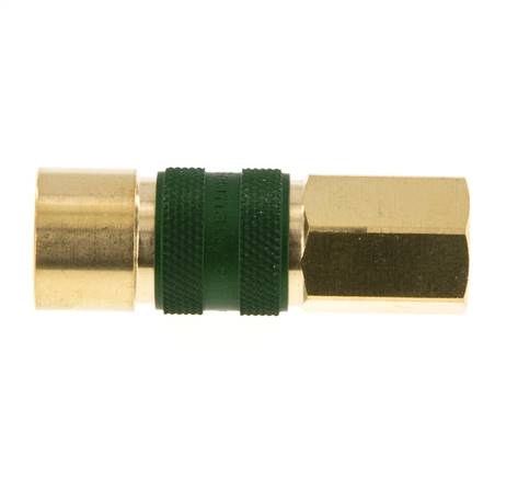 Messing DN 5 Groen-Coded Luchtkoppeling Snelkoppeling G 1/8 inch Binnendraad