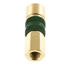 Messing DN 5 Groen-Coded Luchtkoppeling Snelkoppeling G 1/8 inch Binnendraad